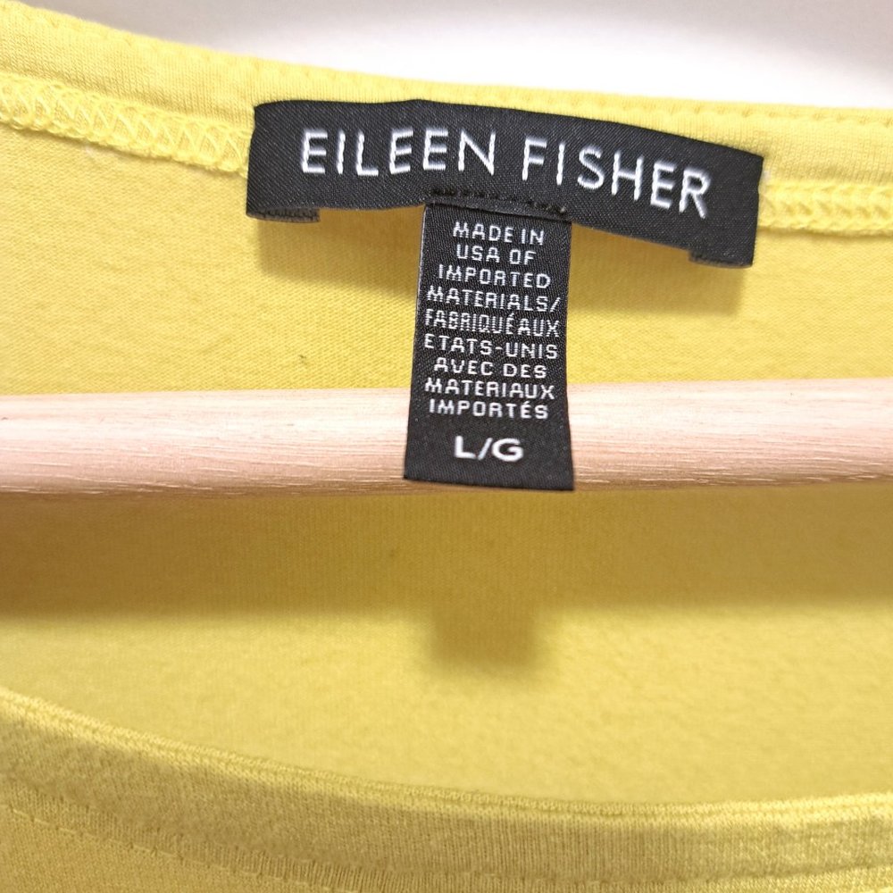 Eileen Fisher Yarrow Viscose Jersey Asymmetric Tunic Size Large - Picture 7 of 8